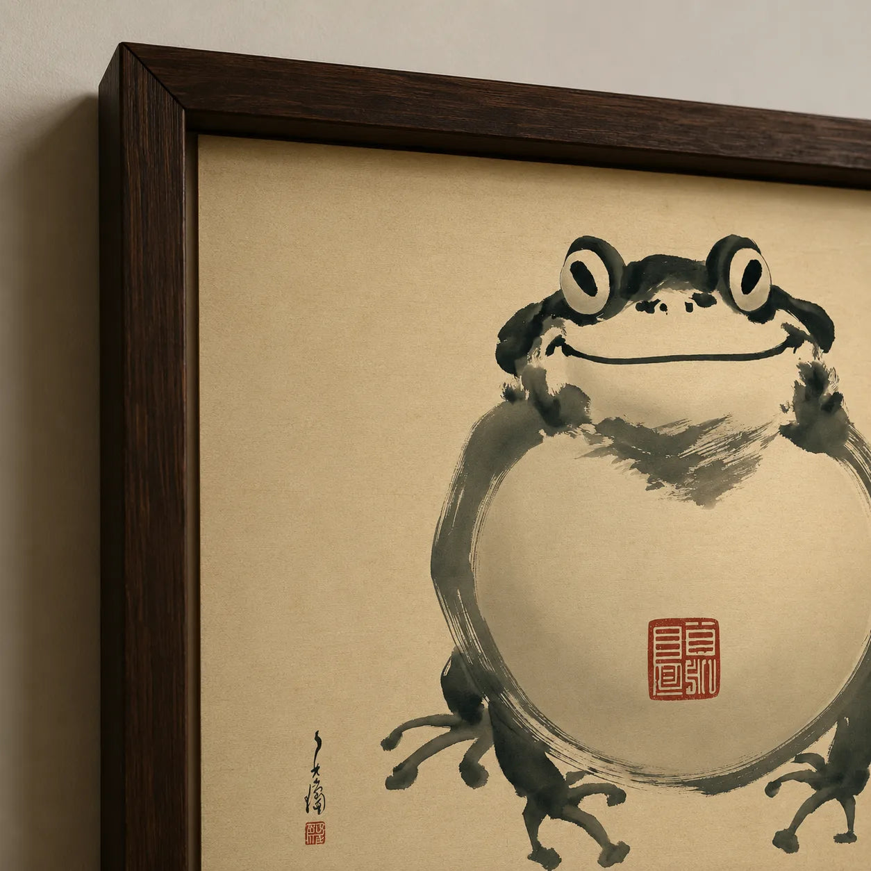 Japanese Smiling Frog Wall Art Decor - Wall Art Decor - packaging