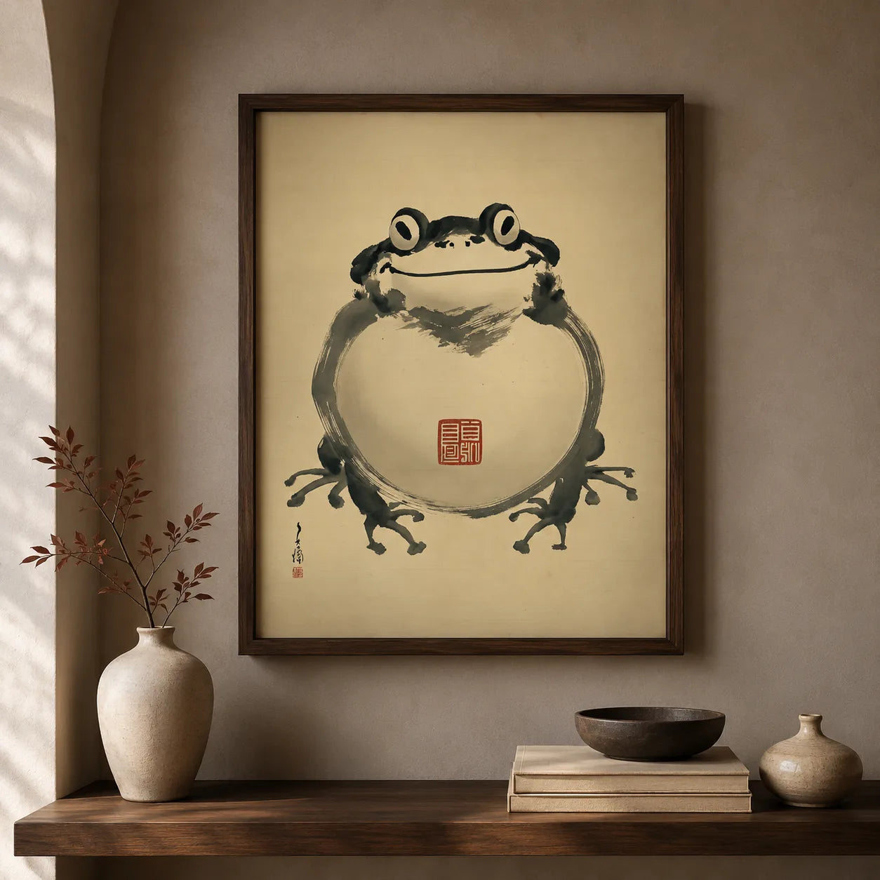 Japanese Smiling Frog Wall Art Decor - Wall Art Decor - view 11