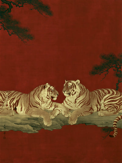 Japanese Tiger Duo Wall Art Decor