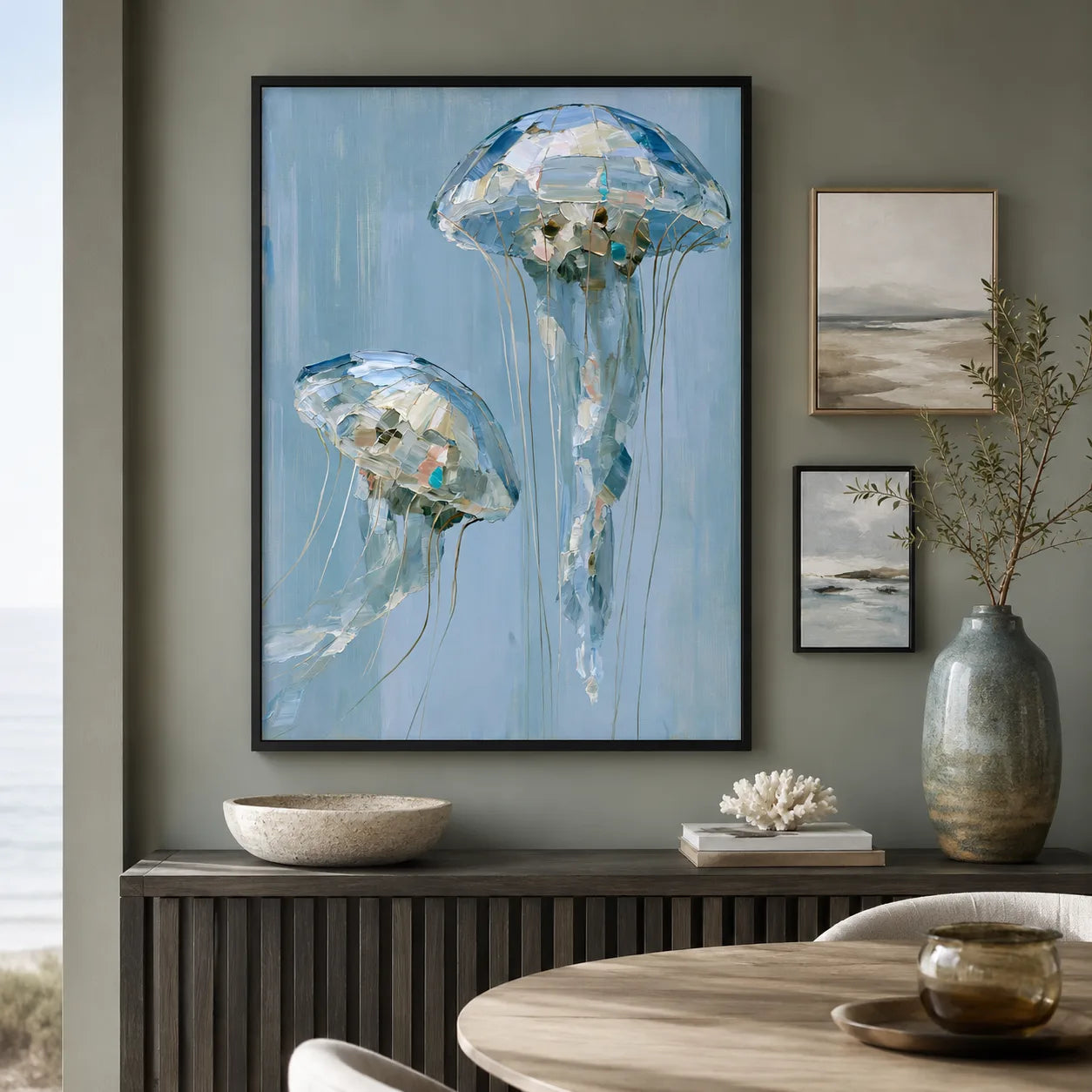 Jellyfish Duo Ocean Wall Art Decor - Wall Art Decor - view 11