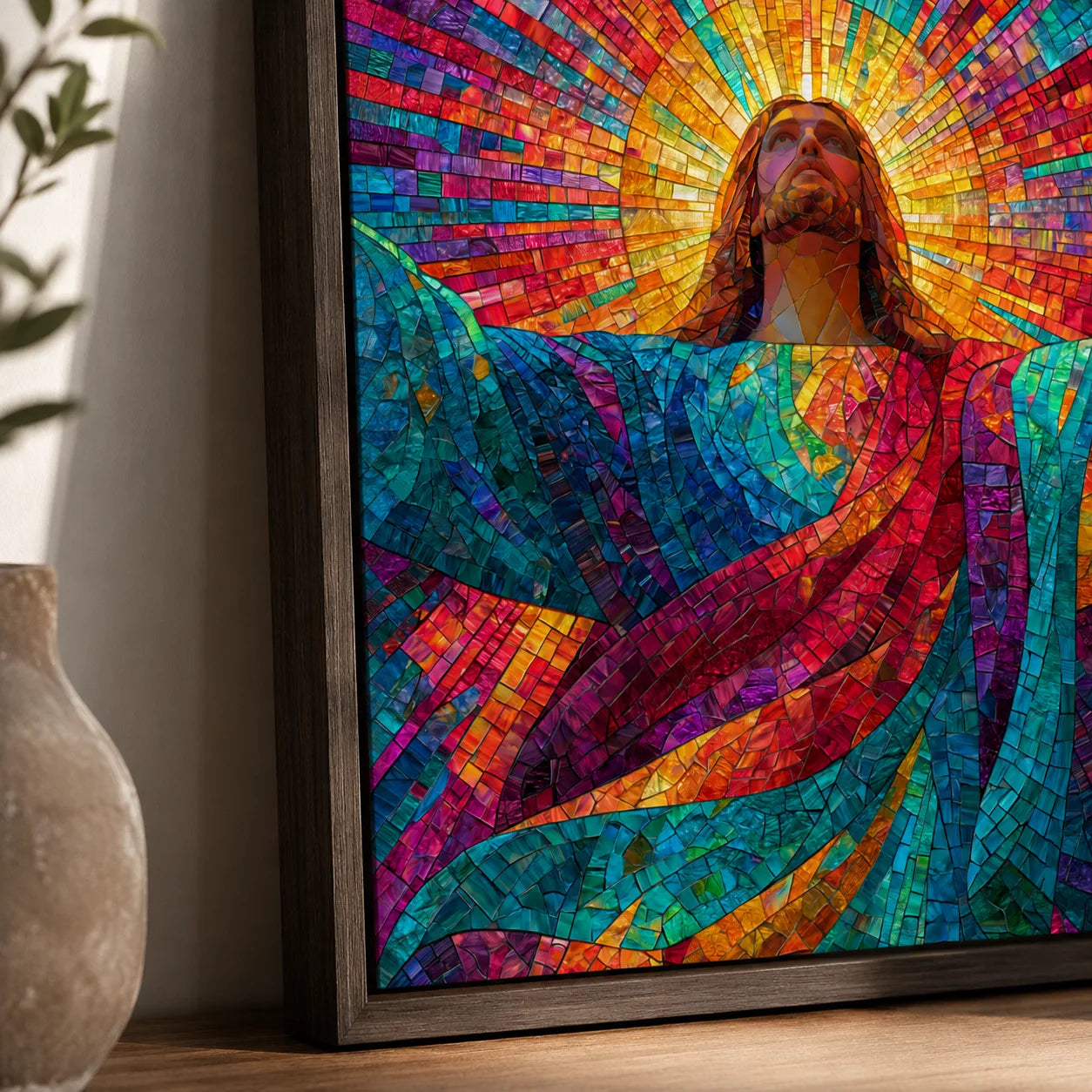 Jesus Christ Stained Glass Wall Art Decor - Wall Art Decor - packaging