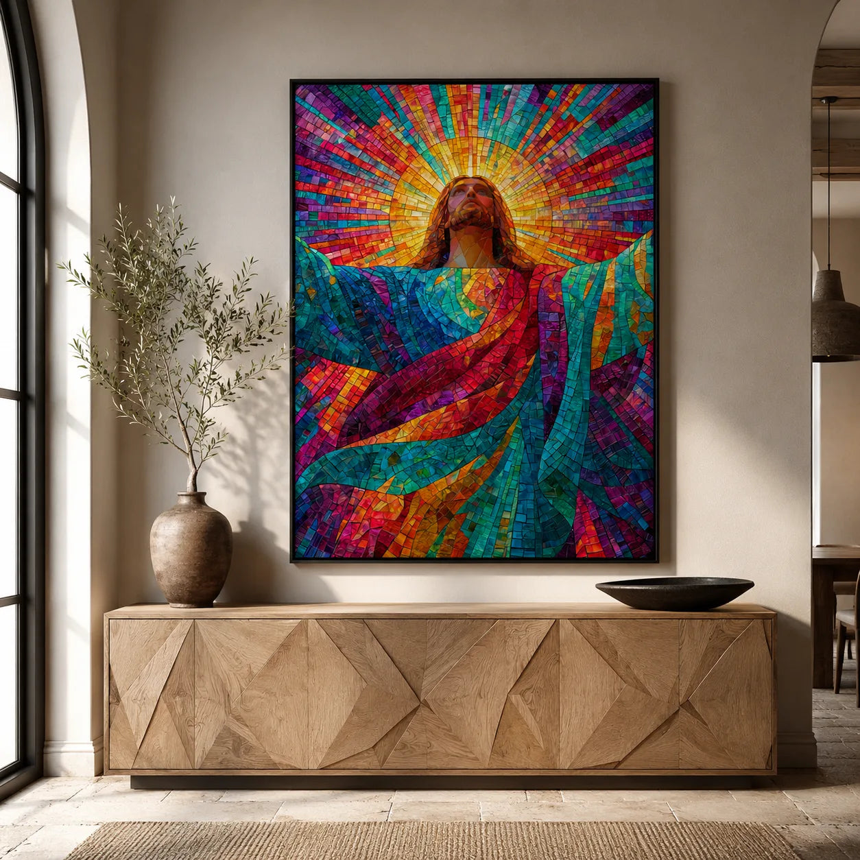 Jesus Christ Stained Glass Wall Art Decor - Wall Art Decor - view 11