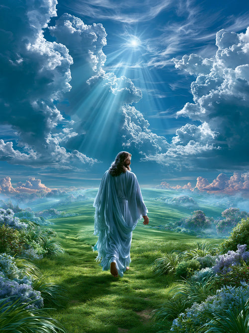 Jesus Walking Toward Heaven Wall Art Decor