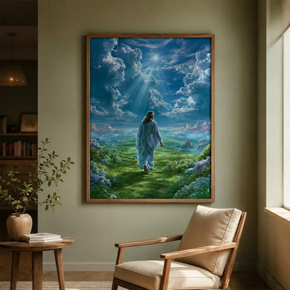Jesus Walking Toward Heaven Wall Art Decor - Wall Art Decor - styled
