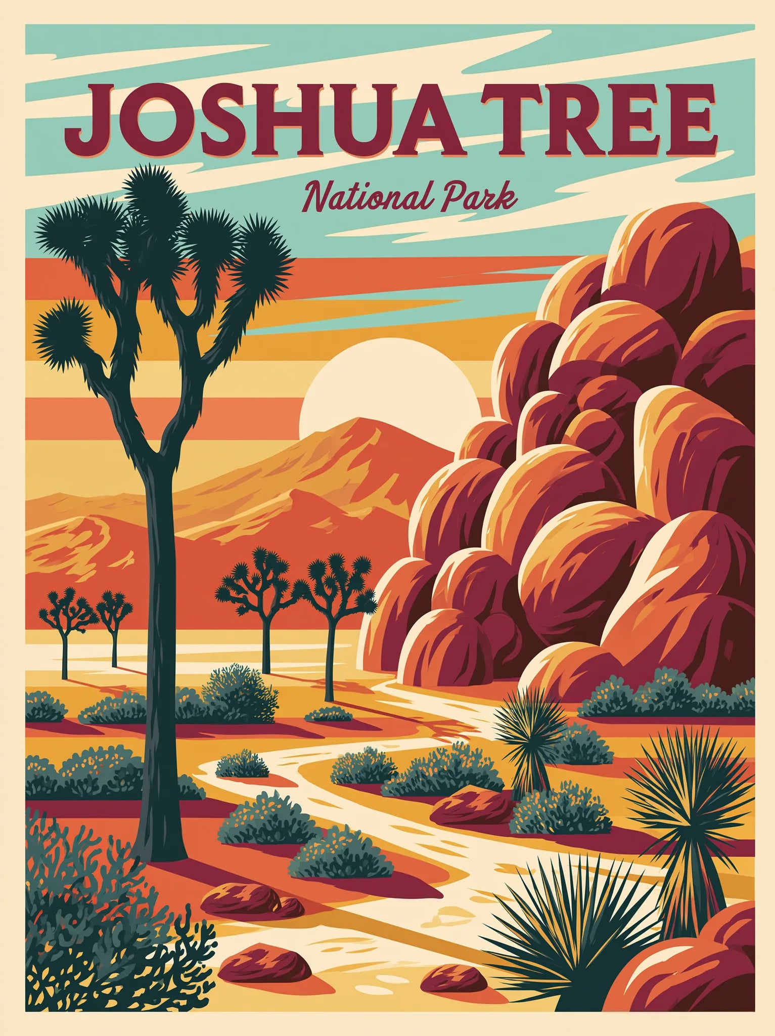 Joshua Tree National Park Wall Art Decor - Wall Art Decor - front view
