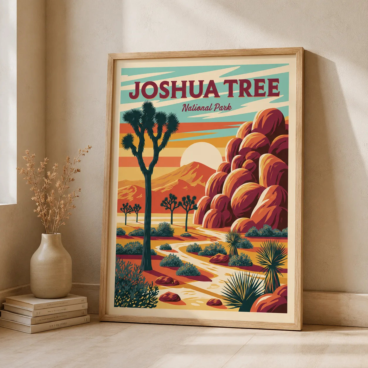 Joshua Tree National Park Wall Art Decor - Wall Art Decor - side view