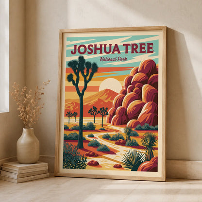 Joshua Tree National Park Wall Art Decor - Wall Art Decor - side view
