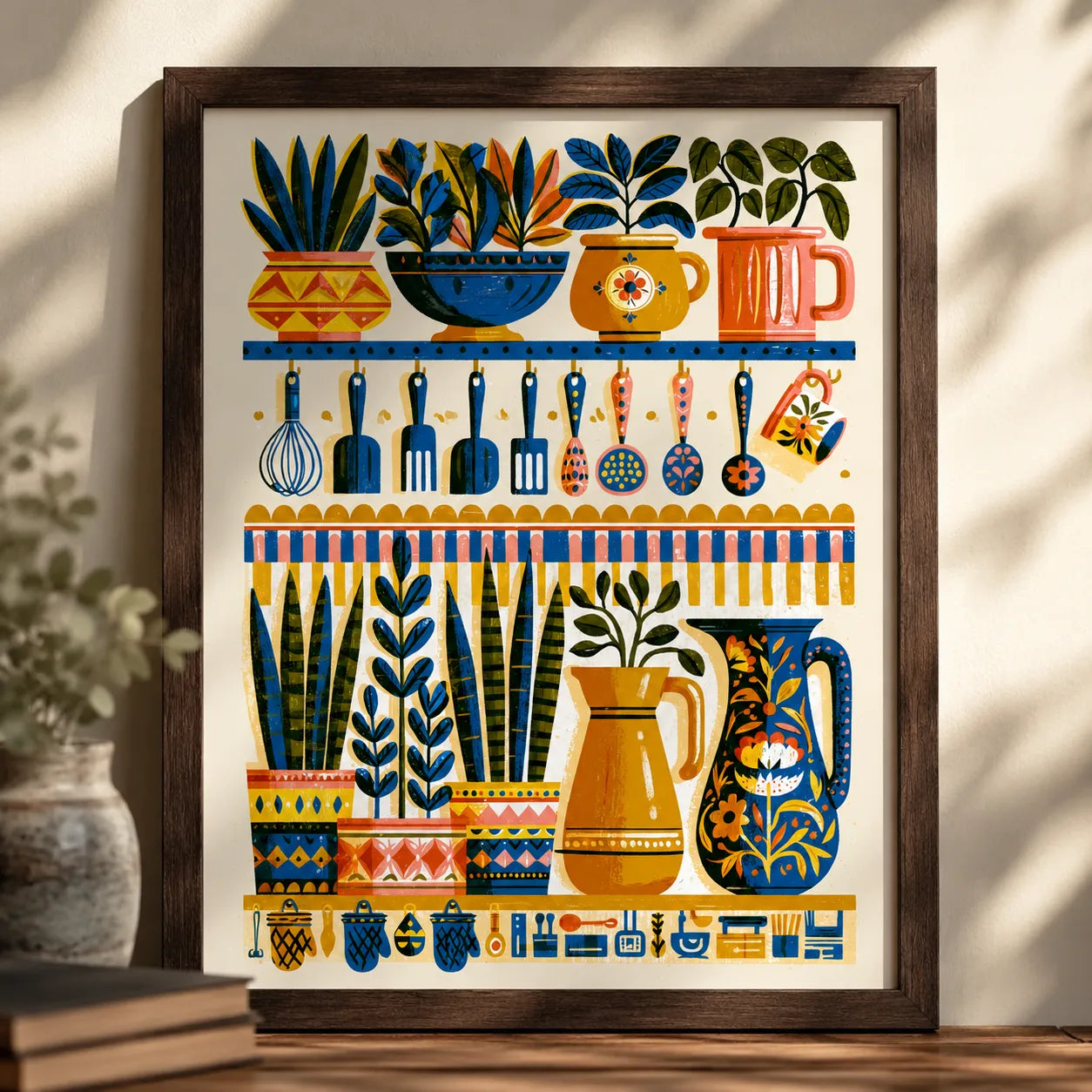 Kitchen Garden Shelf Wall Art Decor - Wall Art Decor - packaging