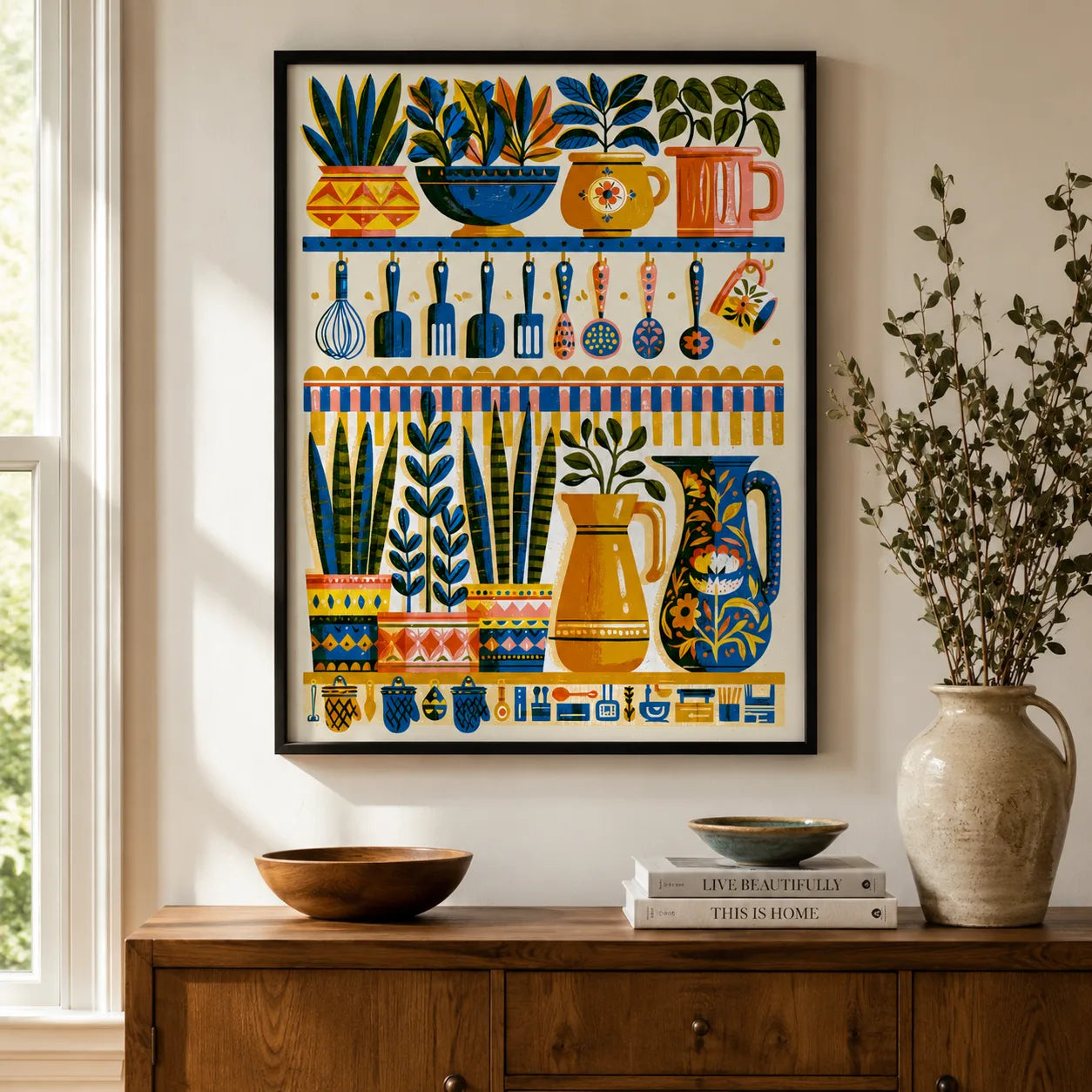 Kitchen Garden Shelf Wall Art Decor - Wall Art Decor - view 11