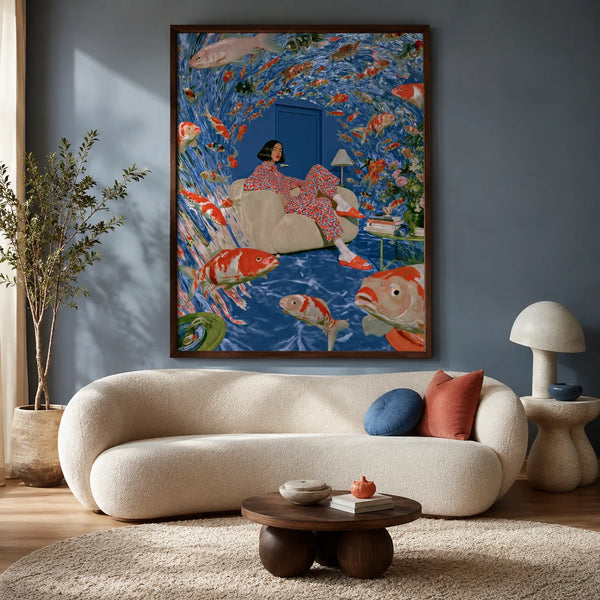 Koi Fish Dreamscape Wall Art Decor