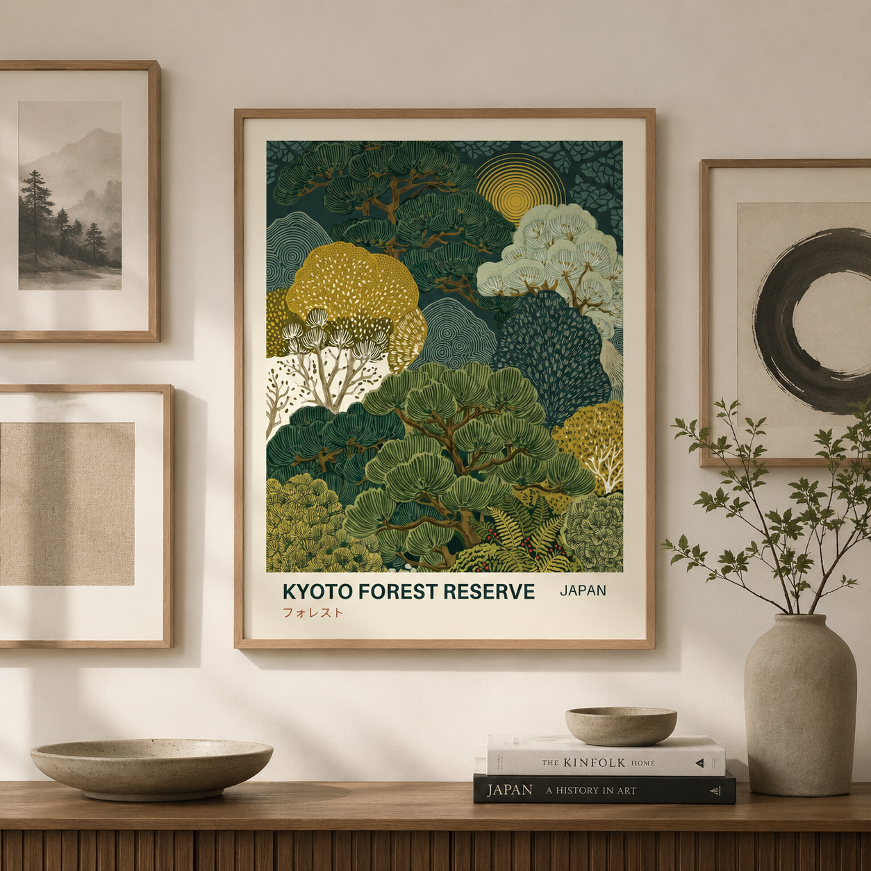 Kyoto Forest Reserve Japan Landscape Wall Art Decor – preview 10