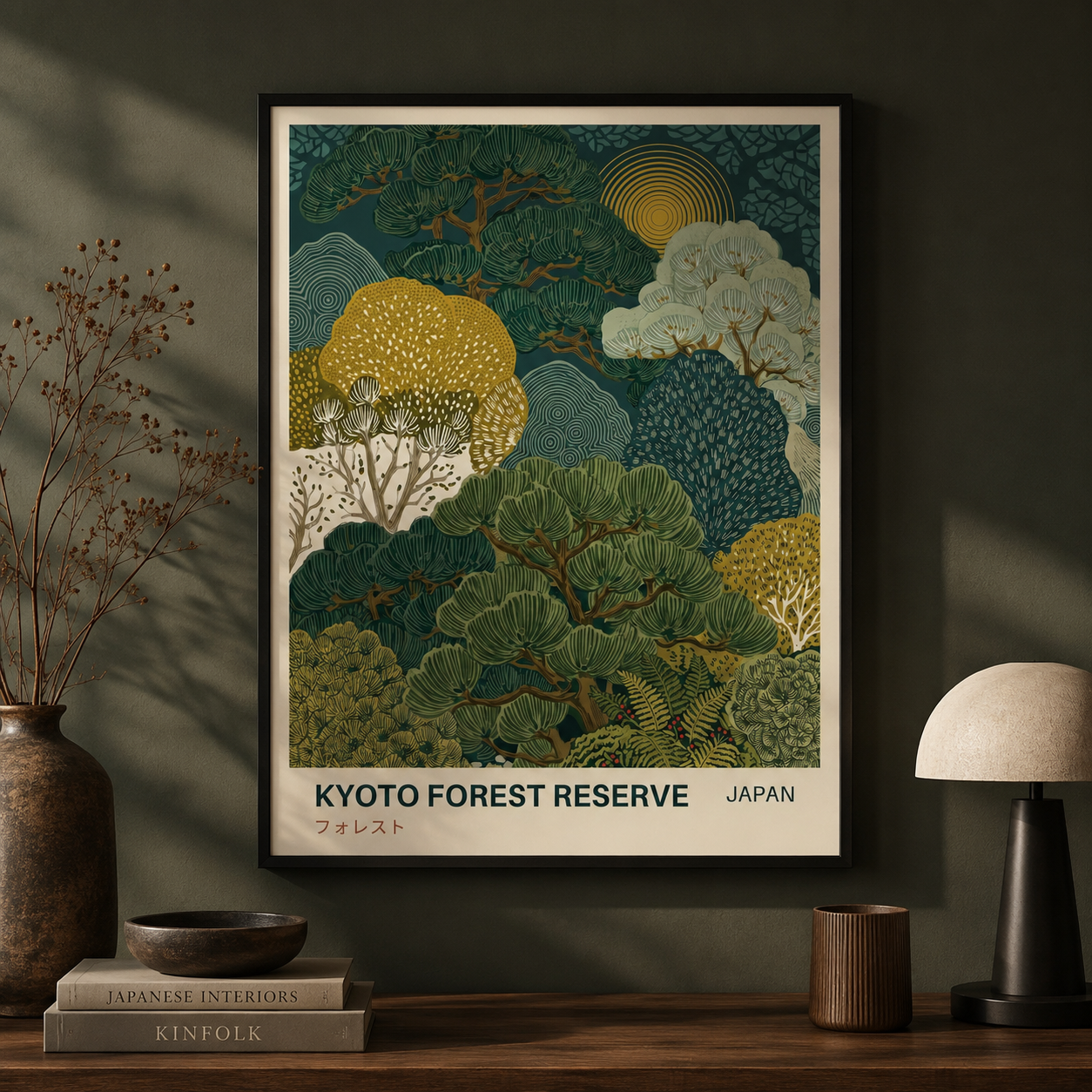 Kyoto Forest Reserve Japan Landscape Wall Art Decor – preview 11