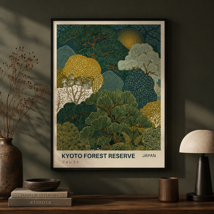 Kyoto Forest Reserve Japan Landscape Wall Art Decor – preview 11