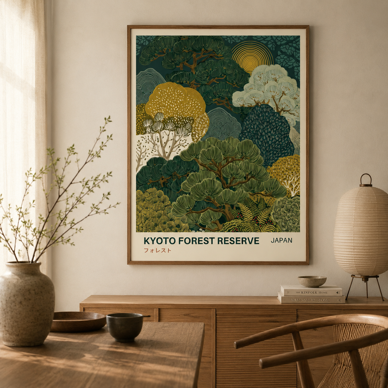 Kyoto Forest Reserve Japan Landscape Wall Art Decor – preview 4