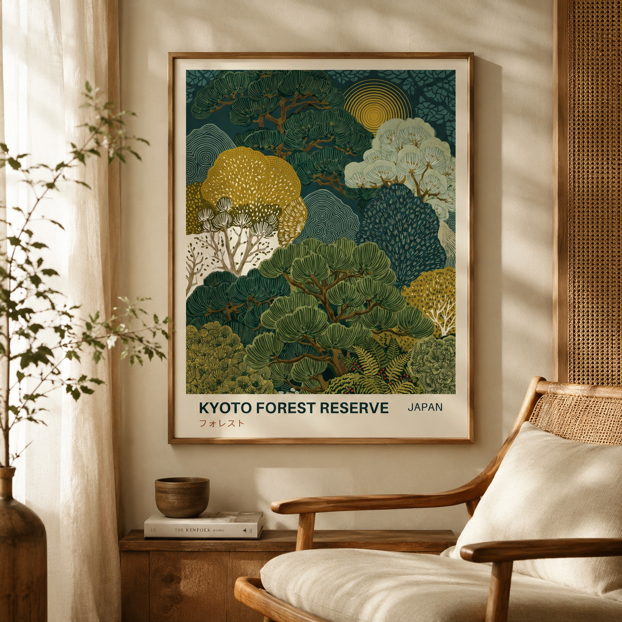 Kyoto Forest Reserve Japan Landscape Wall Art Decor – preview 5