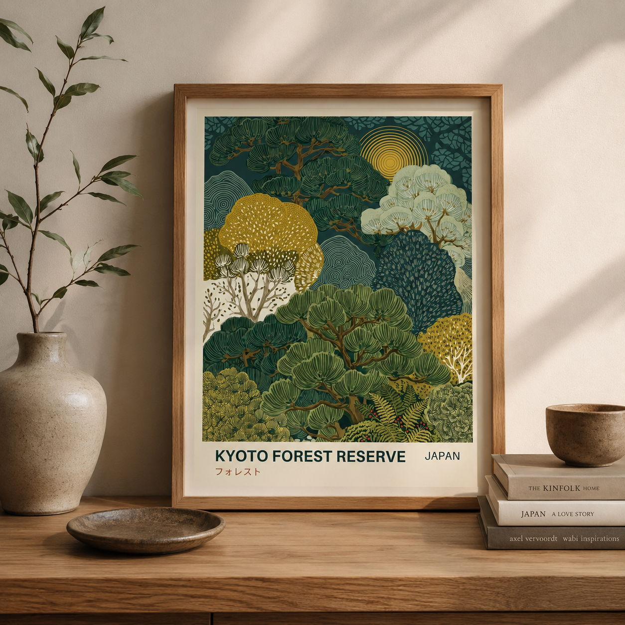 Kyoto Forest Reserve Japan Landscape Wall Art Decor – preview 7