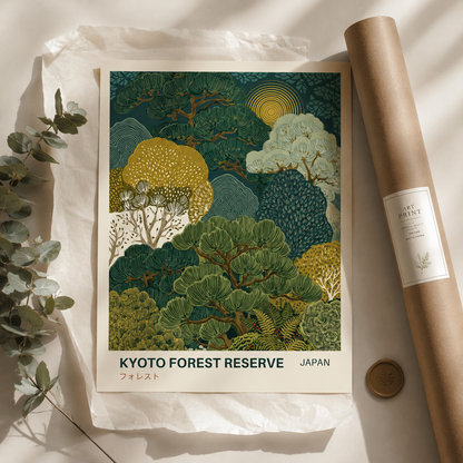 Kyoto Forest Reserve Japan Landscape Wall Art Decor – preview 9
