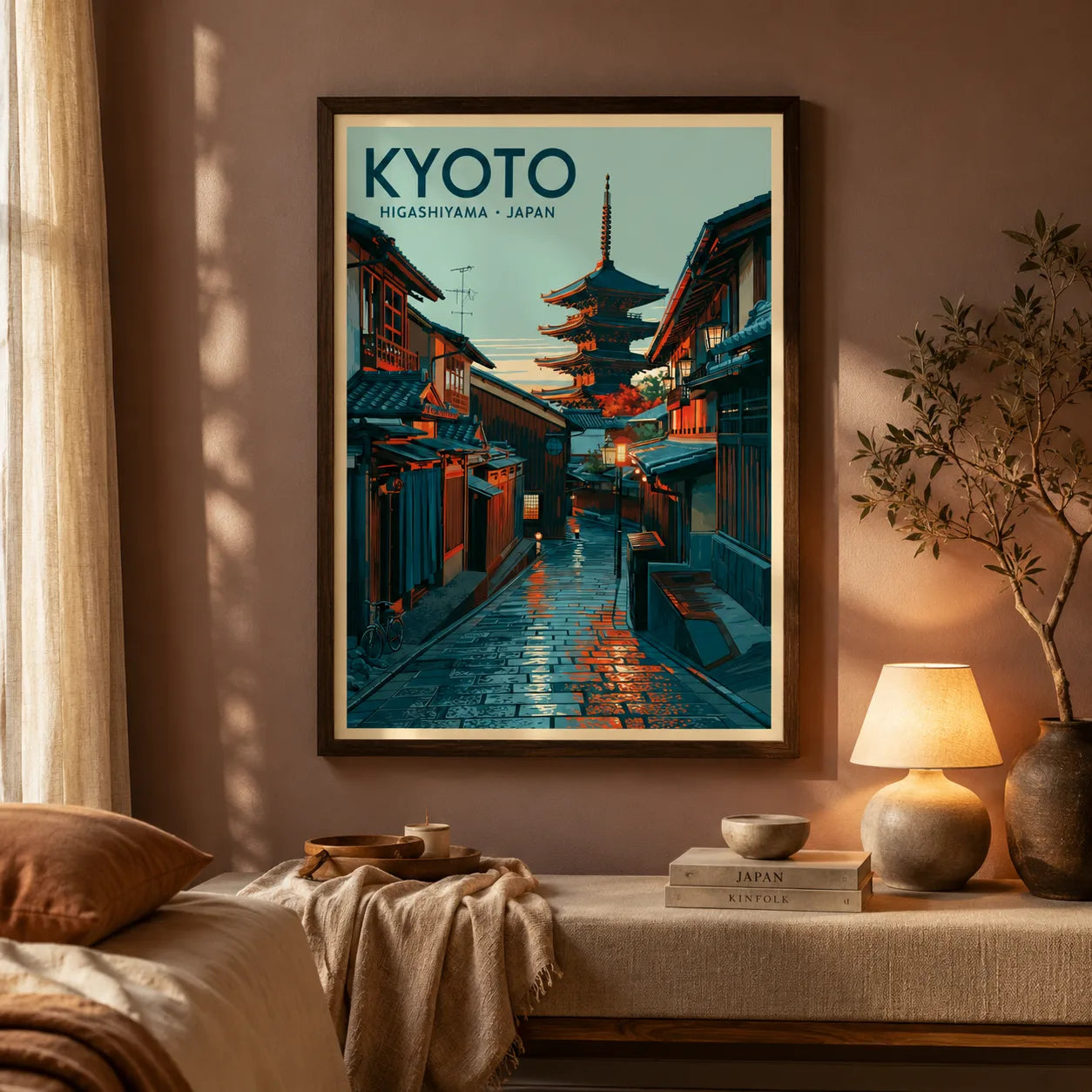 Kyoto Higashiyama Japan Wall Art Decor - Wall Art Decor - in use