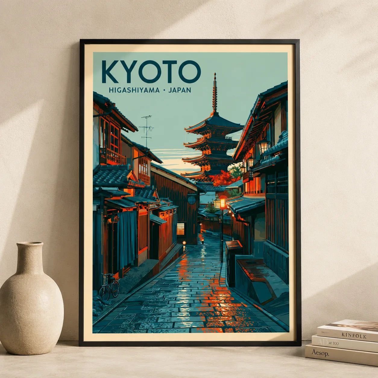 Kyoto Higashiyama Japan Wall Art Decor - Wall Art Decor - side view