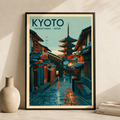 Kyoto Higashiyama Japan Wall Art Decor - Wall Art Decor - side view