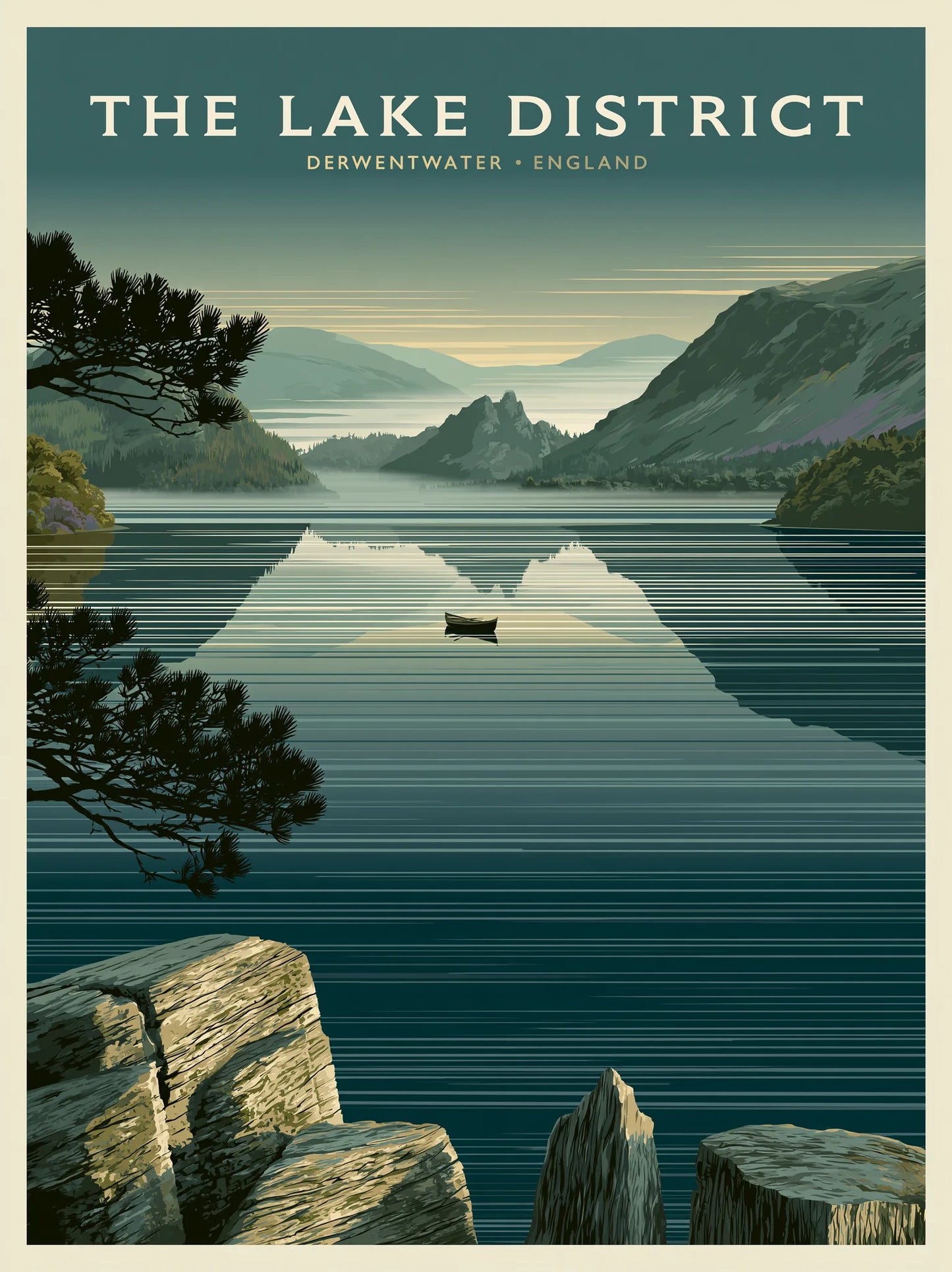 Lake District Derwentwater Wall Art Decor - Wall Art Decor - front view