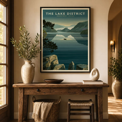 Lake District Derwentwater Wall Art Decor - Wall Art Decor - in use