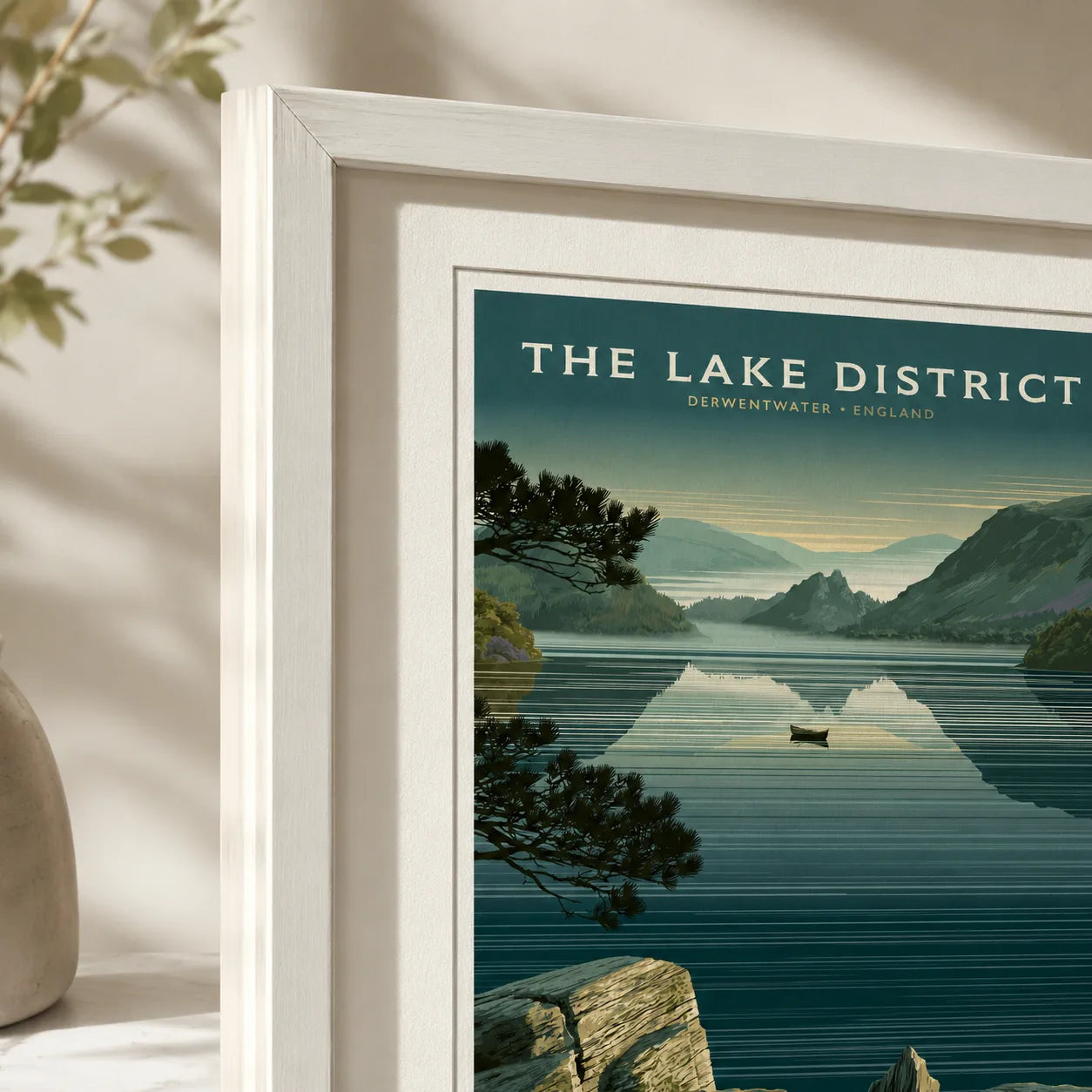 Lake District Derwentwater Wall Art Decor - Wall Art Decor - packaging
