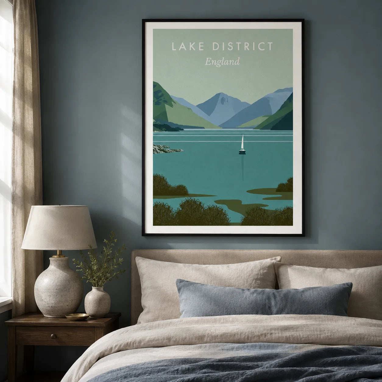 Lake District England Travel Wall Art Decor - Wall Art Decor - alternate angle