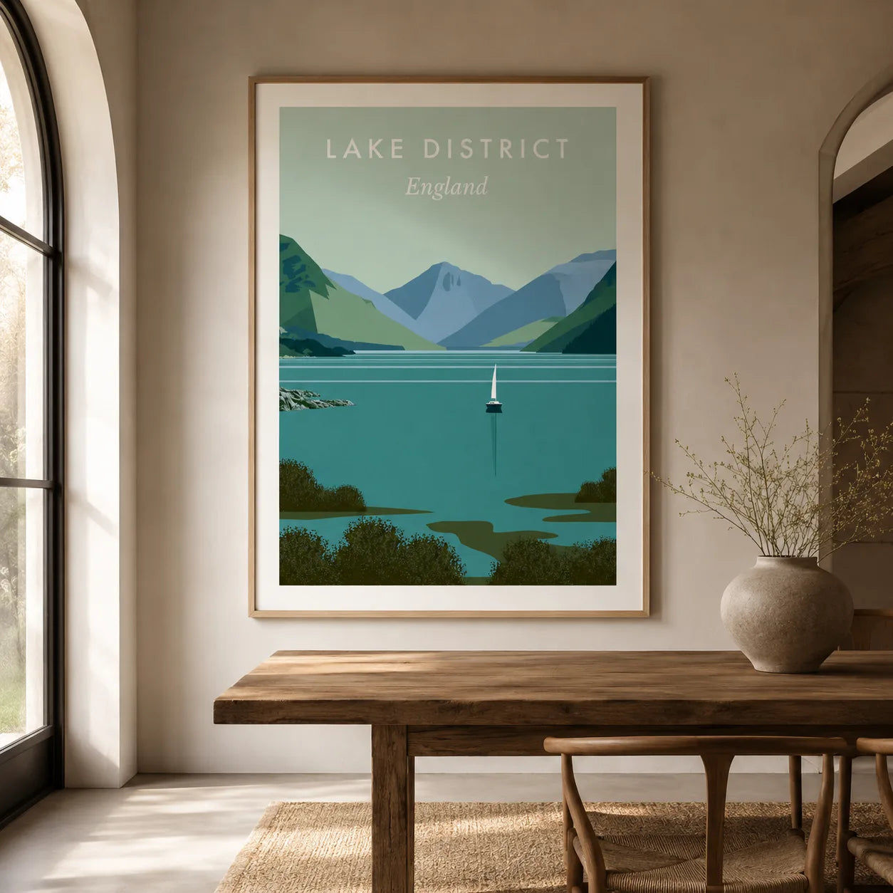Lake District England Travel Wall Art Decor - Wall Art Decor - close up