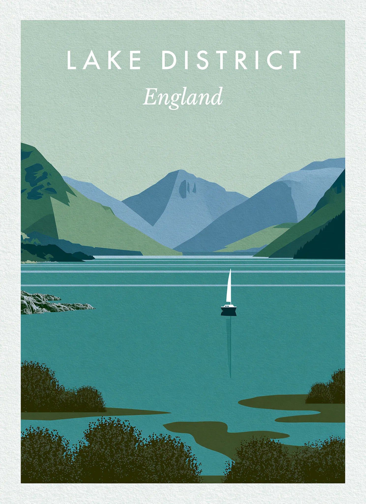 Lake District England Travel Wall Art Decor - Wall Art Decor - front view