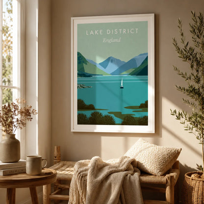 Lake District England Travel Wall Art Decor - Wall Art Decor - in use