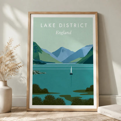 Lake District England Travel Wall Art Decor - Wall Art Decor - side view