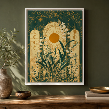 Lily of the Valley Celestial Art Nouveau Wall Art Decor – preview 10