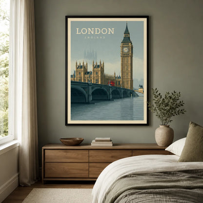 London Big Ben Travel Wall Art Decor - Wall Art Decor - alternate angle