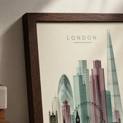 London City Skyline Wall Art Decor - Wall Art Decor - packaging
