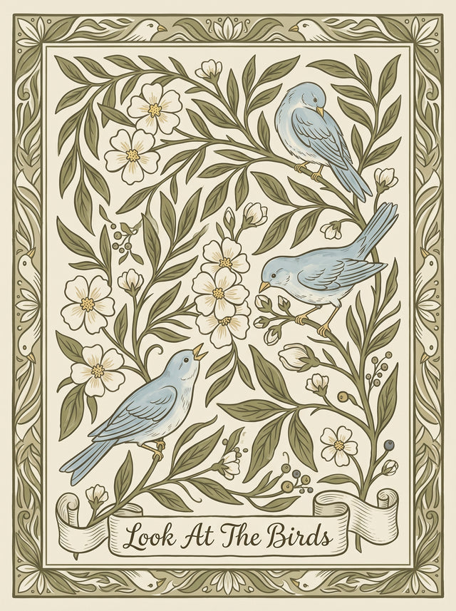 Look At The Birds Decorative Bluebird Wall Art Decor