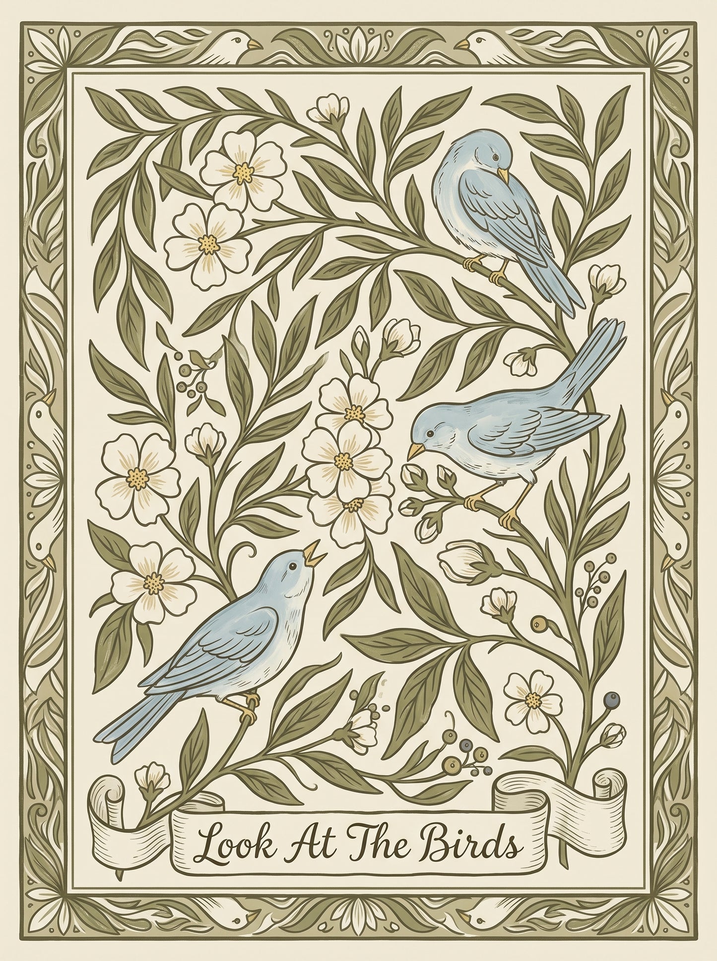 Look At The Birds Decorative Bluebird Wall Art Decor