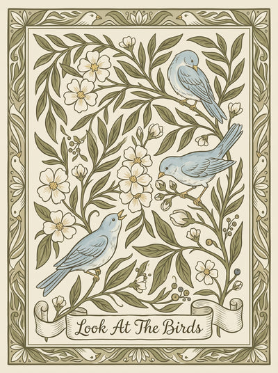 Look At The Birds Decorative Bluebird Wall Art Decor