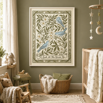 Look At The Birds Decorative Bluebird Wall Art Decor – preview 3