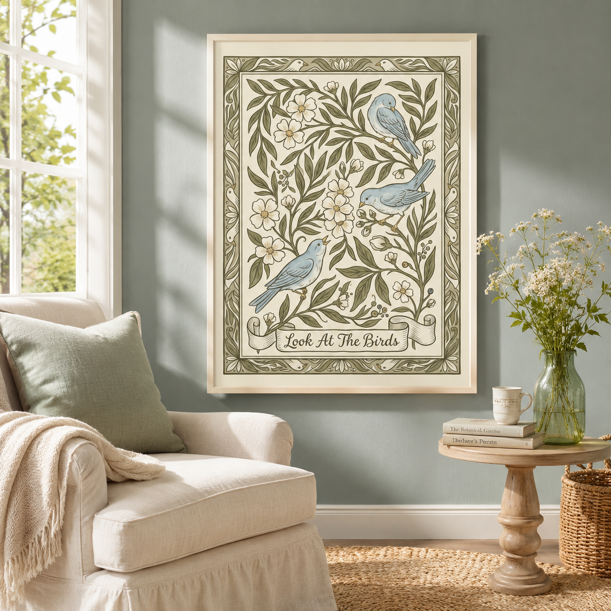 Look At The Birds Decorative Bluebird Wall Art Decor – preview 5