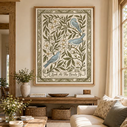 Look At The Birds Decorative Bluebird Wall Art Decor – preview 6