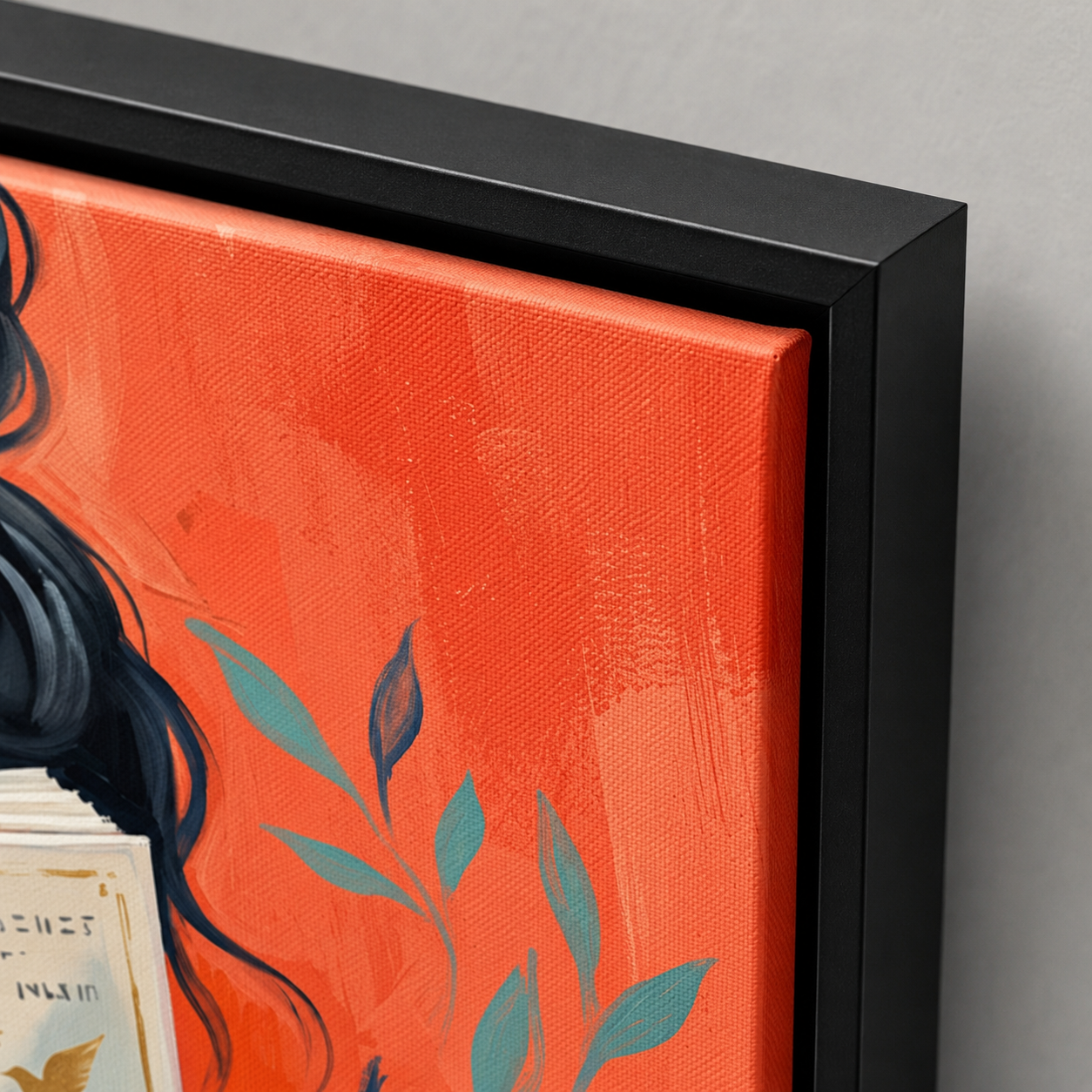 Lost in a Story Woman Reading Wall Art Decor – preview 7
