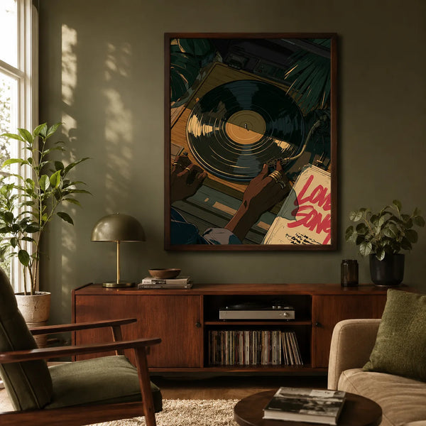 Love Songs Vinyl Record Wall Art Decor