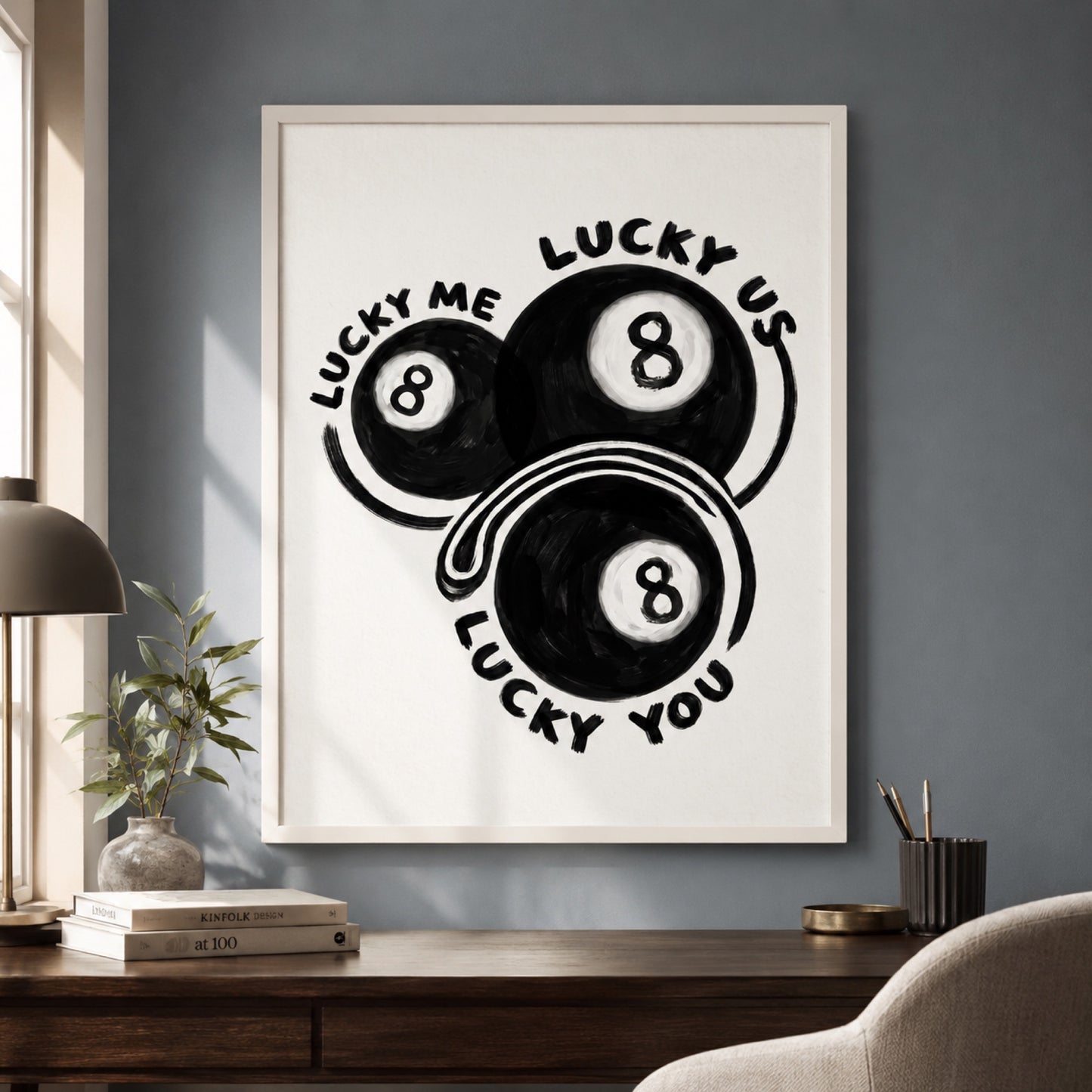 Lucky Me Lucky You Eight Balls Wall Art Decor preview 4