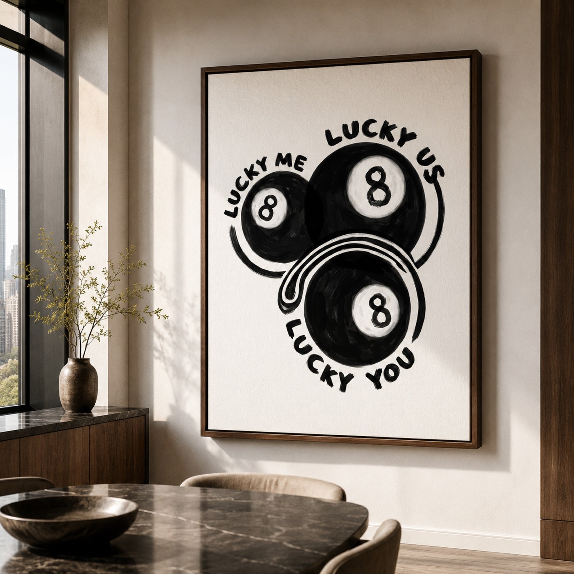 Lucky Me Lucky You Eight Balls Wall Art Decor preview 6