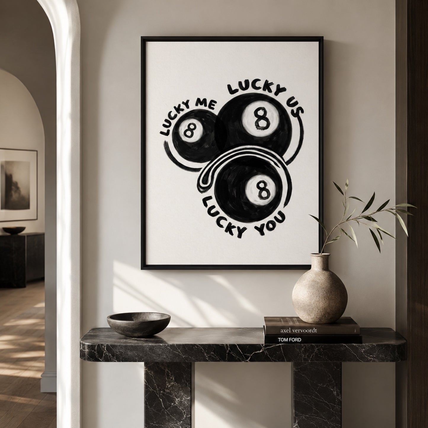 Lucky Me Lucky You Eight Balls Wall Art Decor preview 9