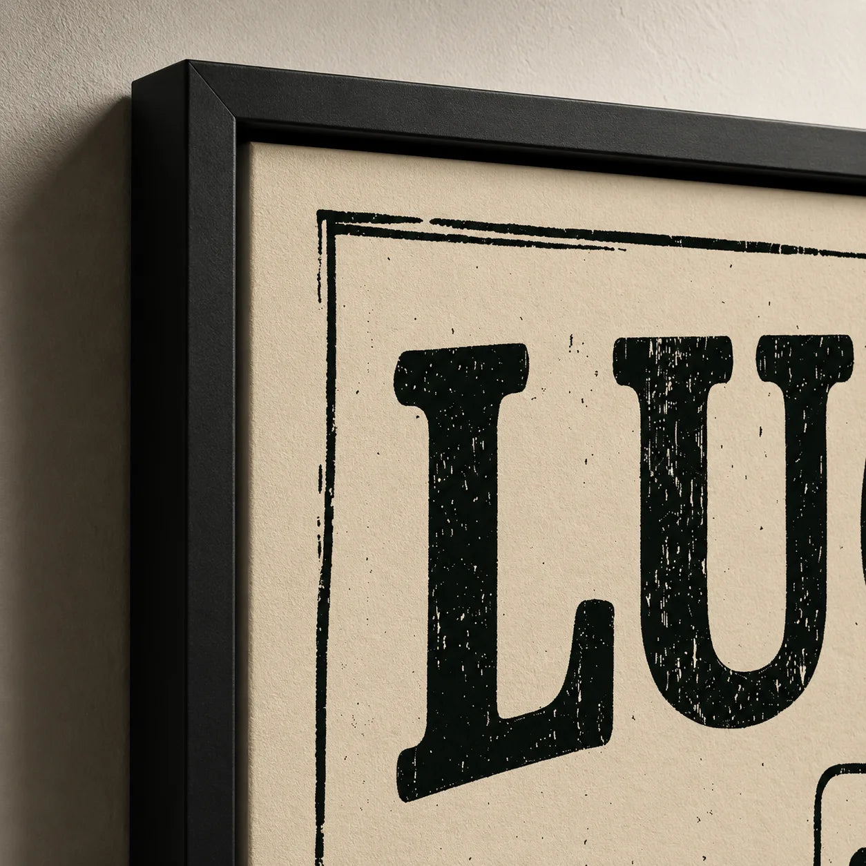 Lucky You Playing Card Wall Art Decor - Wall Art Decor - packaging