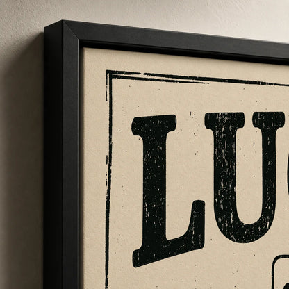 Lucky You Playing Card Wall Art Decor - Wall Art Decor - packaging
