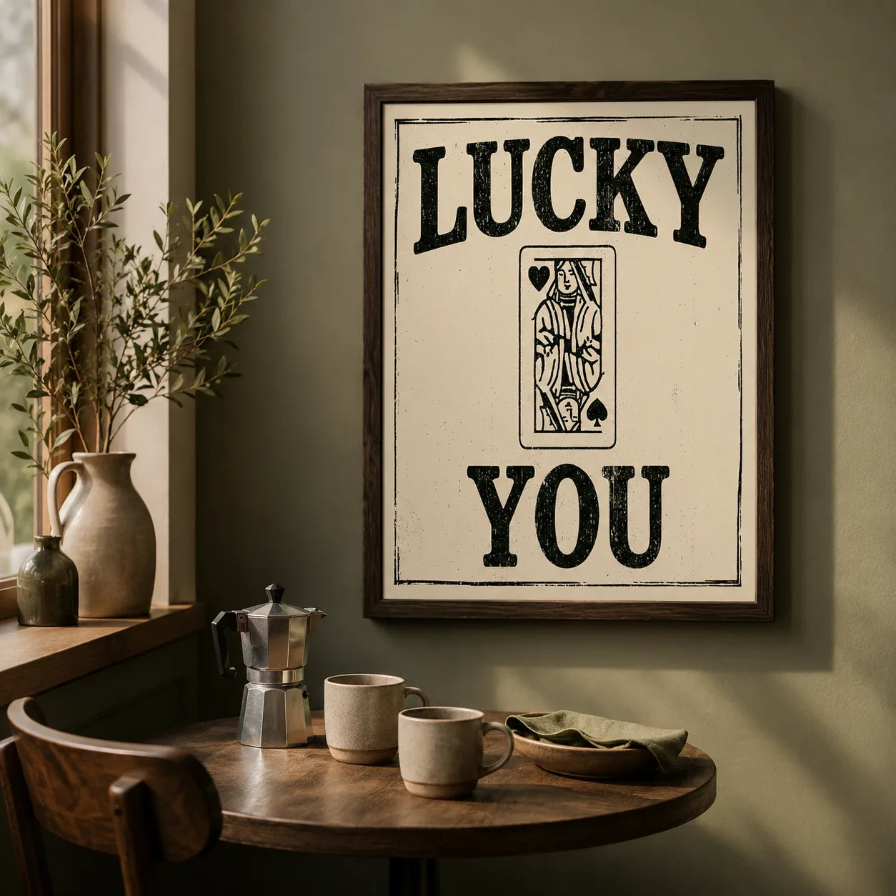 Lucky You Playing Card Wall Art Decor - Wall Art Decor - styled