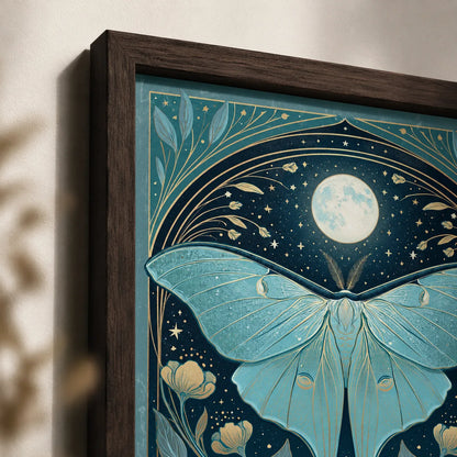 Luna Moth Moon Wall Art Decor - Wall Art Decor - packaging